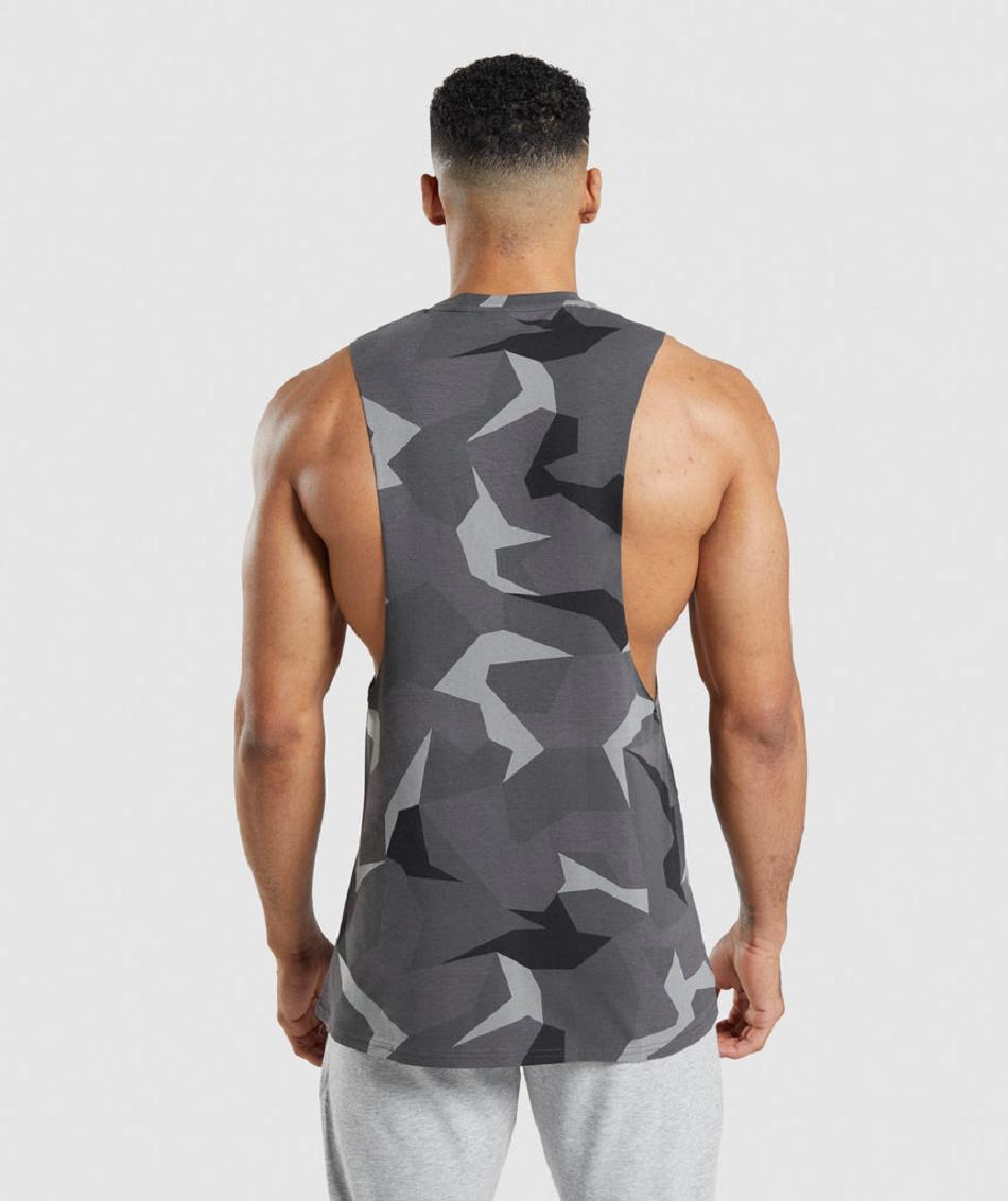 Tank Top Gymshark Critical Drop Arm Hombre Negros | MX_3045ILH