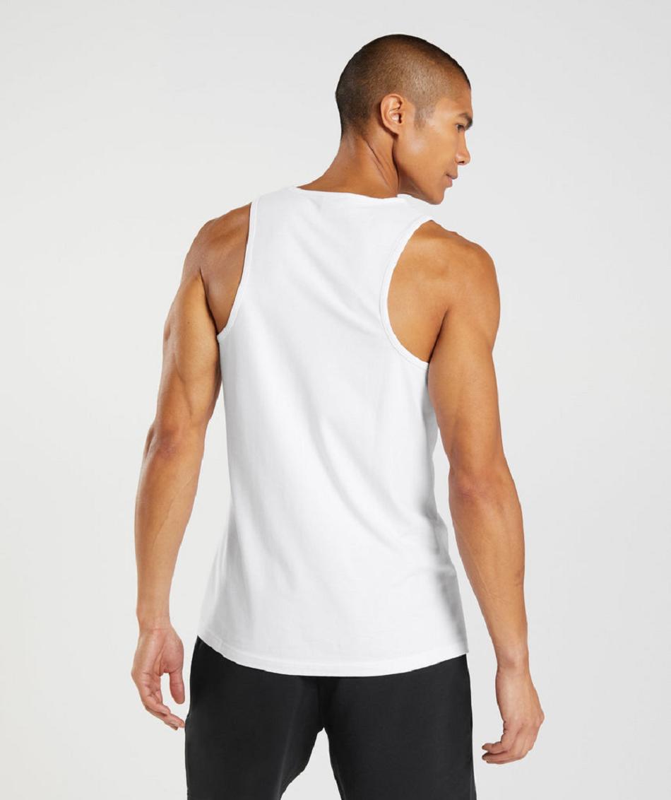 Tank Top Gymshark Critical Hombre Blancos | MX_2995WNB