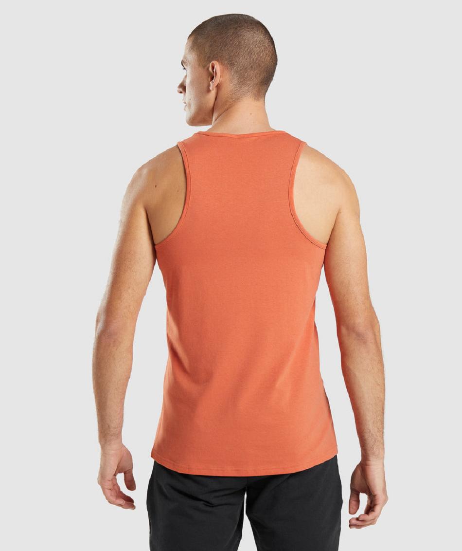 Tank Top Gymshark Critical Hombre Naranjas | MX_3009BEX