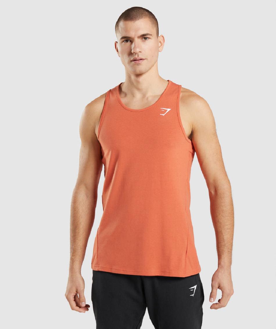 Tank Top Gymshark Critical Hombre Naranjas | MX_3009BEX