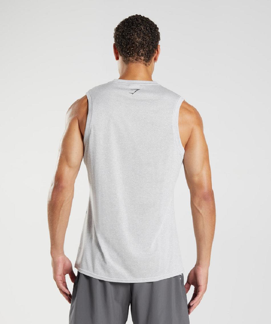 Tank Top Gymshark Deporte Hombre Blancos Grises | MX_3067AHK