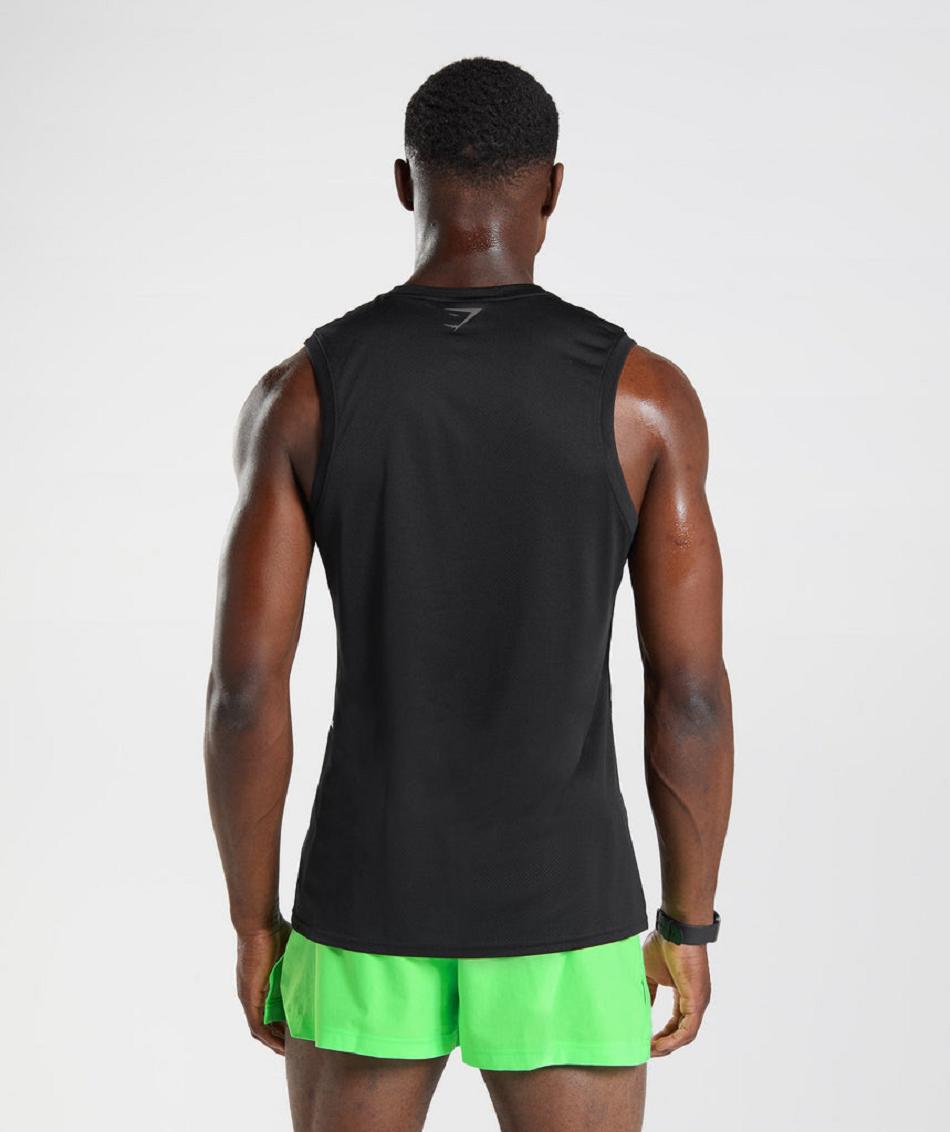 Tank Top Gymshark Deporte Hombre Negros Negros | MX_3059XYU