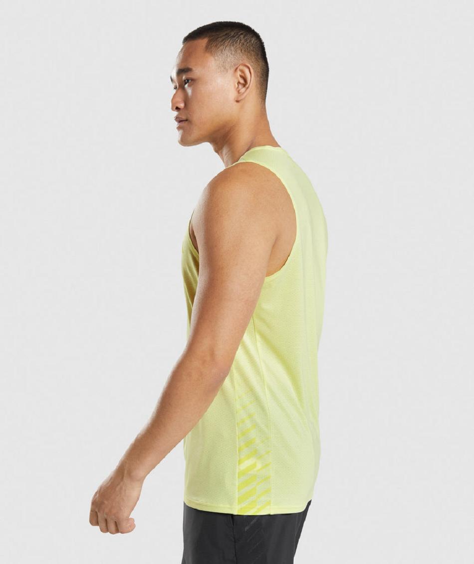 Tank Top Gymshark Deporte Stripe Hombre Verdes | MX_2997SGL