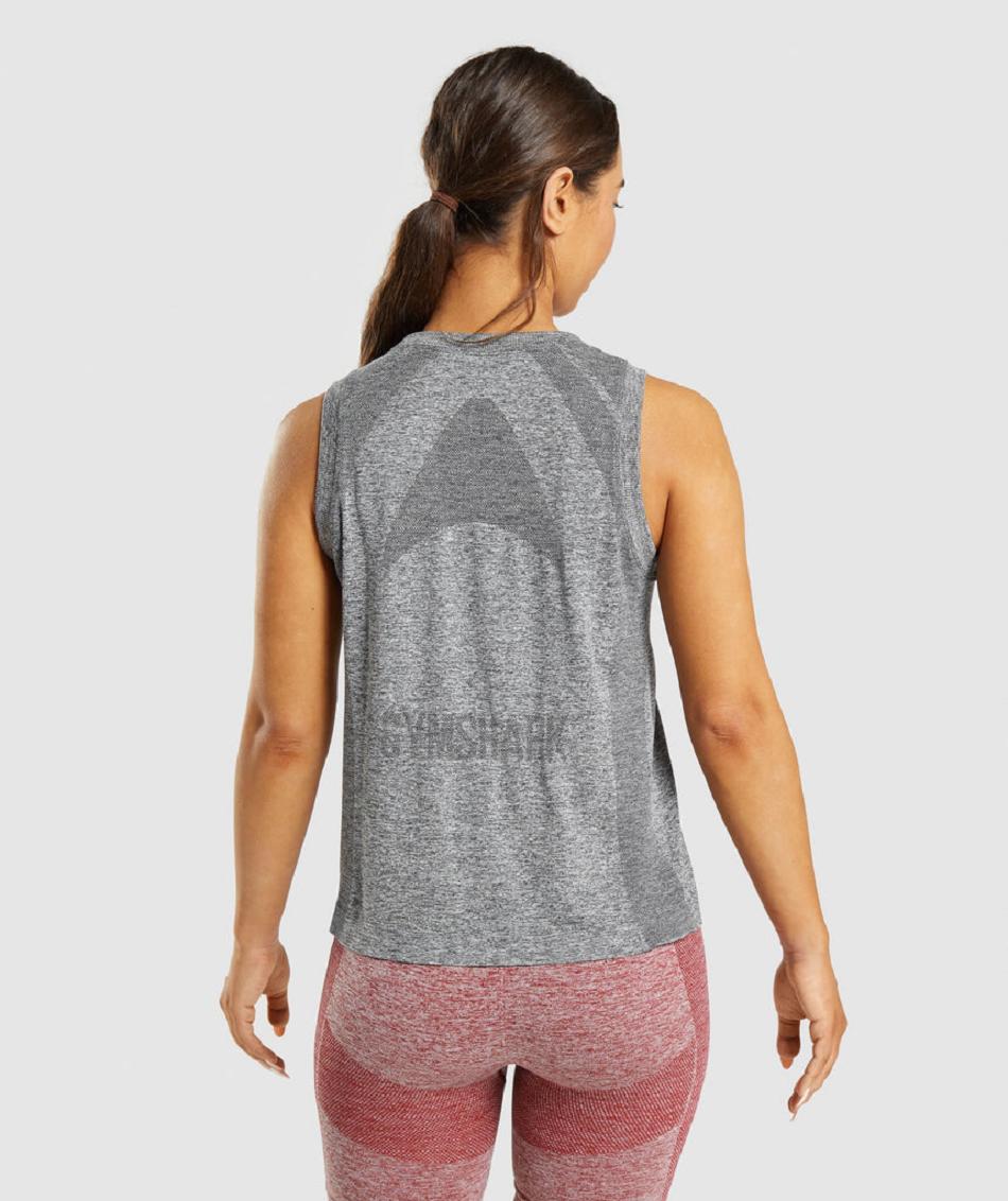 Tank Top Gymshark Flex Loose Top Mujer Grises | MX_3962BEX