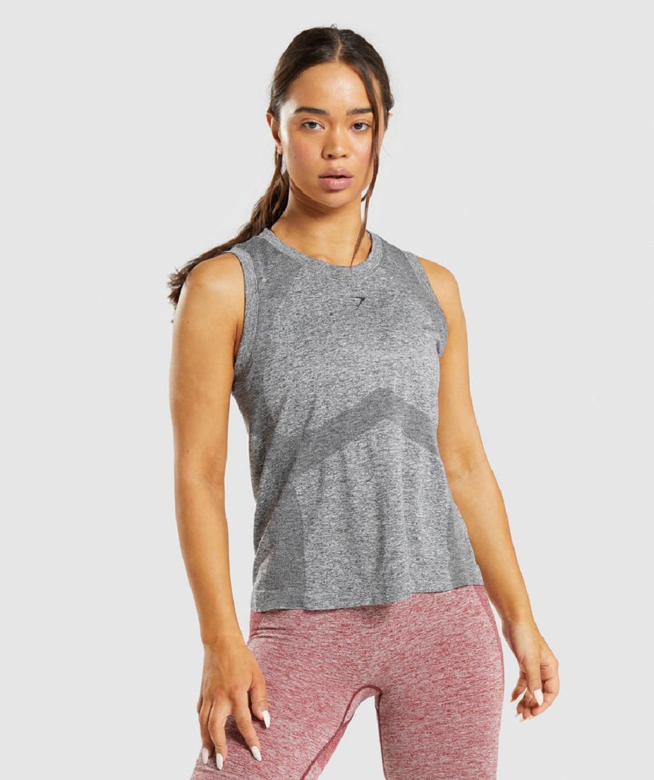 Tank Top Gymshark Flex Loose Top Mujer Grises | MX_3962BEX