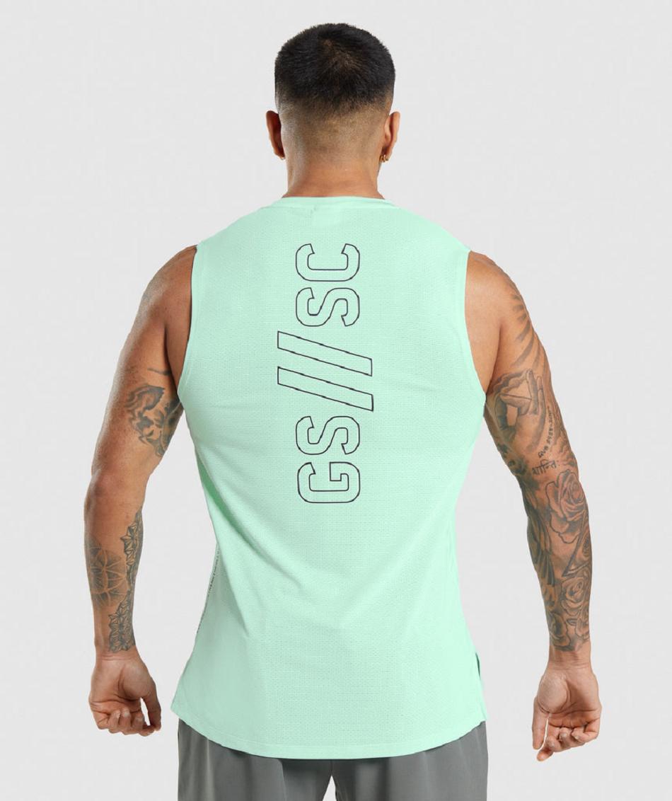 Tank Top Gymshark Gymshark//Steve Cook Hombre Verdes | MX_2987ZUT