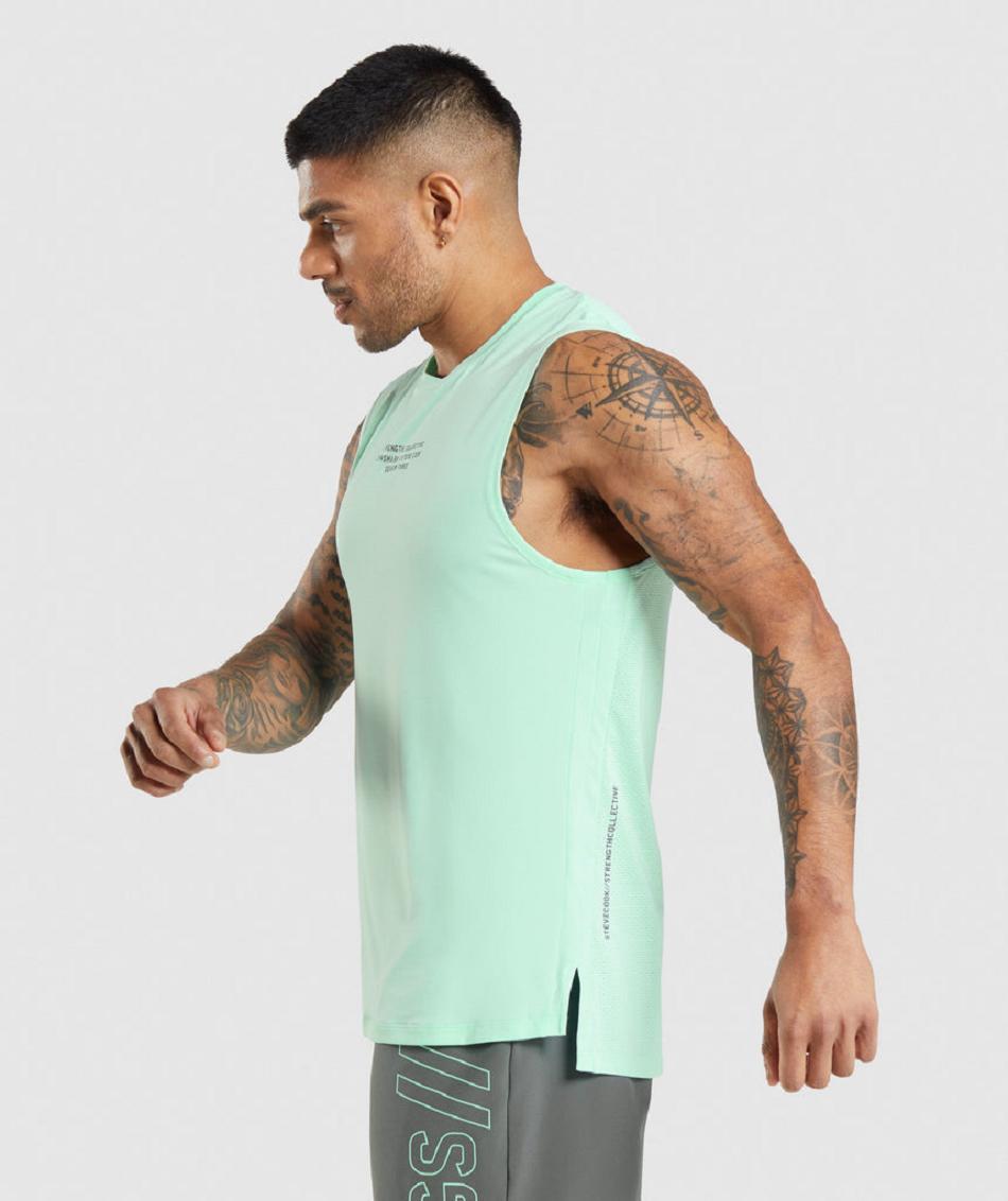 Tank Top Gymshark Gymshark//Steve Cook Hombre Verdes | MX_2987ZUT