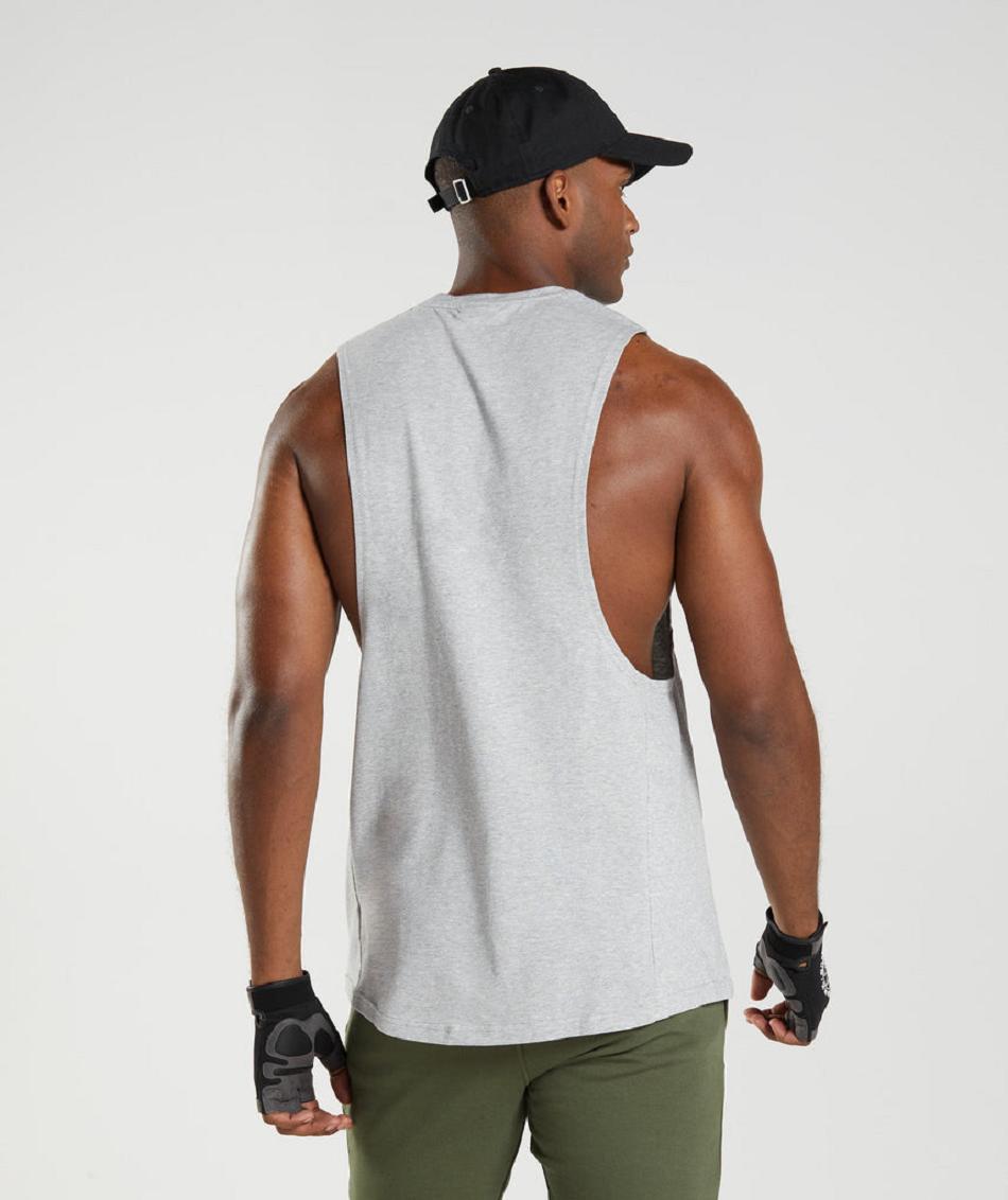 Tank Top Gymshark React Drop Arm Hombre Grises Claro | MX_3056KOR