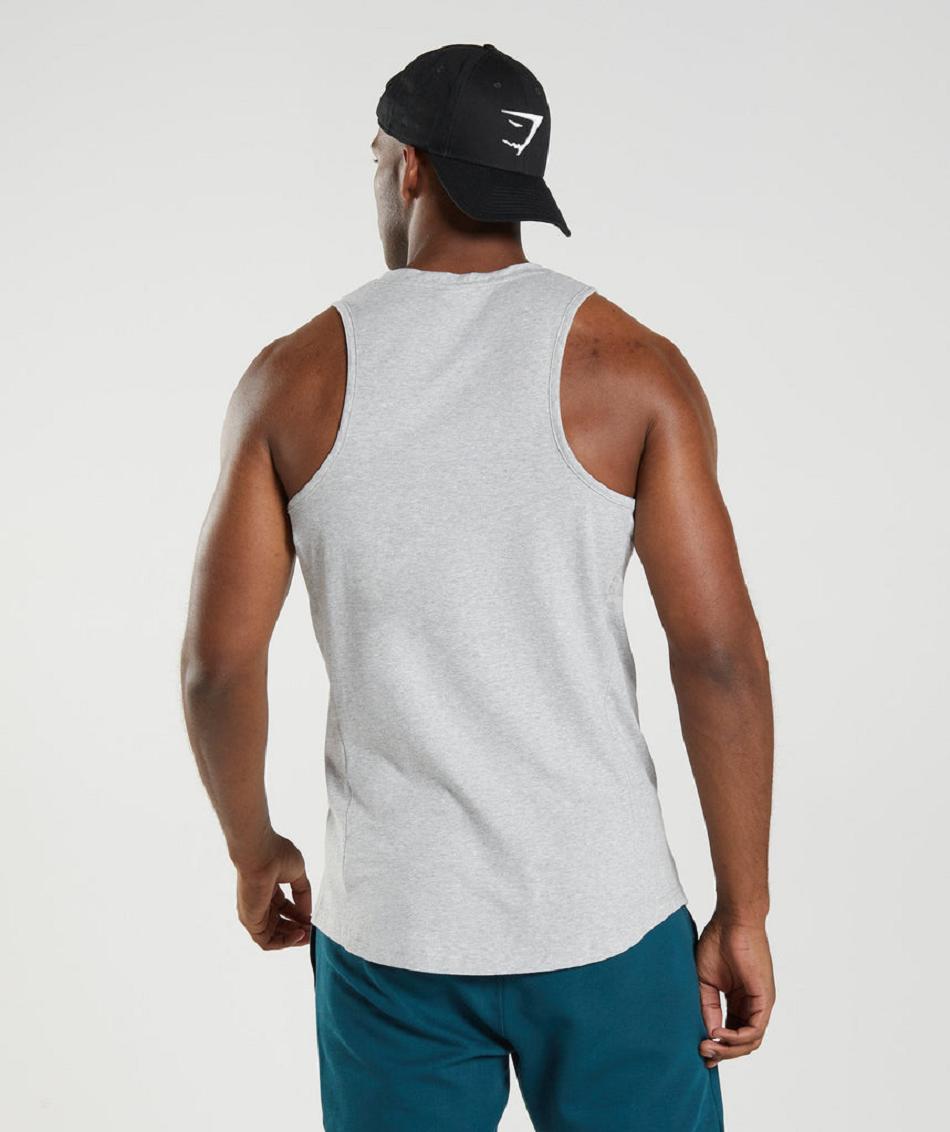 Tank Top Gymshark React Hombre Grises Claro | MX_3065QMA