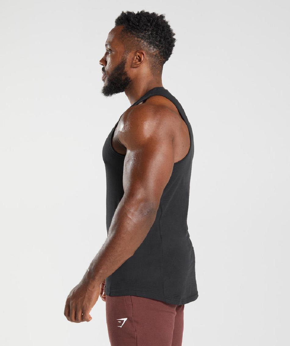 Tank Top Gymshark React Hombre Negros | MX_3081NWY