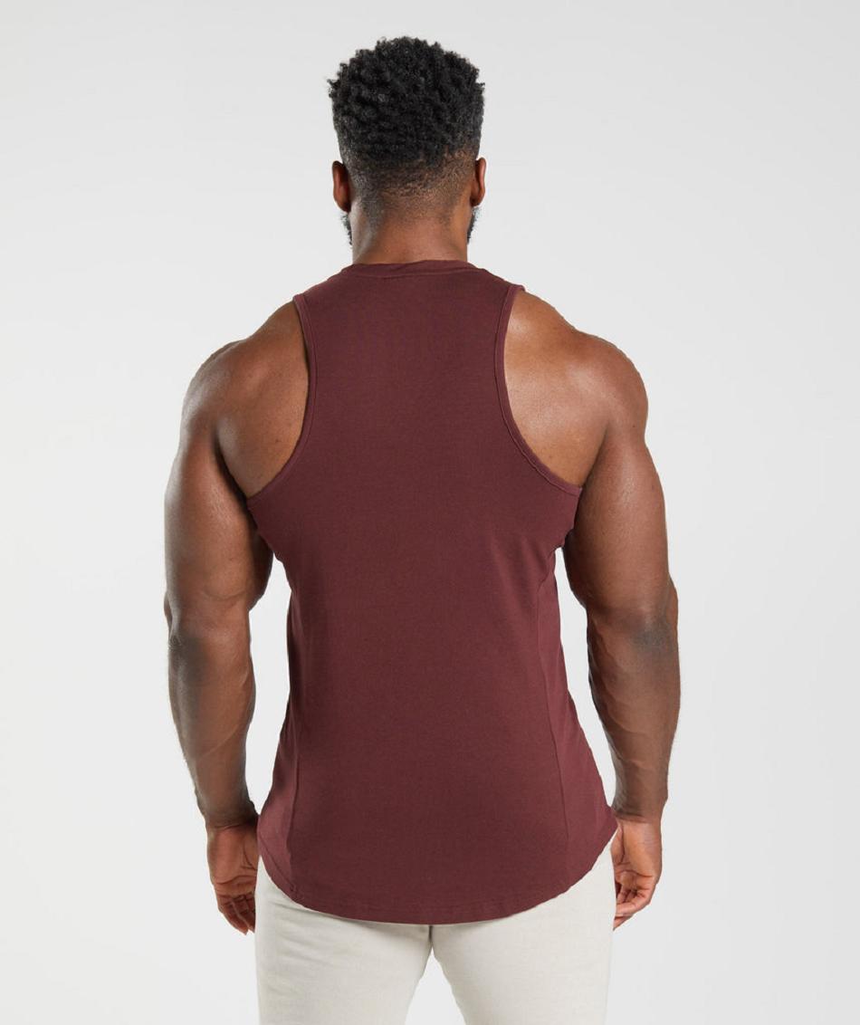 Tank Top Gymshark React Hombre Vino | MX_3068SGL