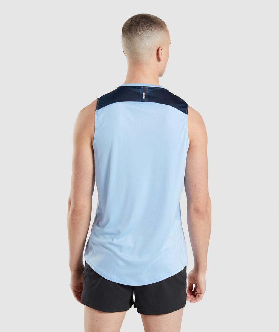 Tank Top Gymshark Speed Evolve Hombre Azules | MX_3023SGL