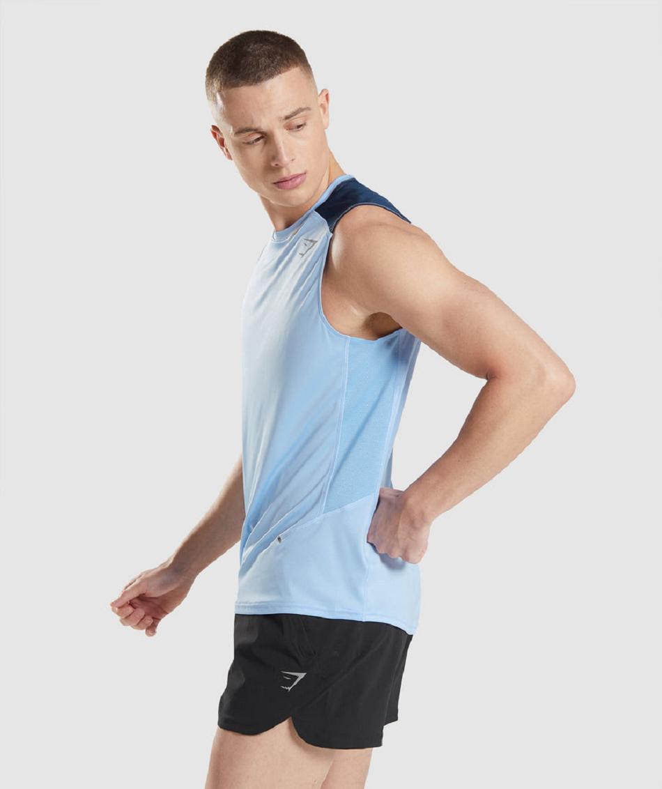 Tank Top Gymshark Speed Evolve Hombre Azules | MX_3023SGL