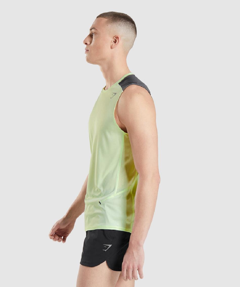 Tank Top Gymshark Speed Evolve Hombre Verdes | MX_3018UZG