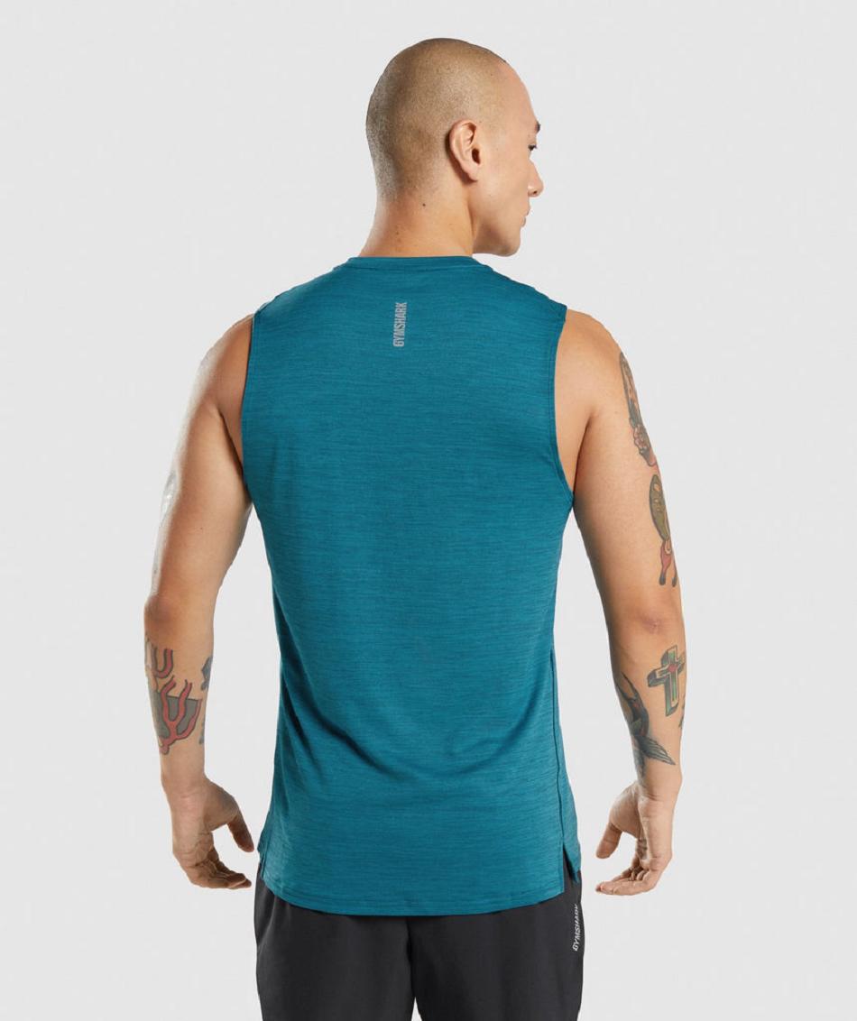 Tank Top Gymshark Speed Hombre Turquesa Turquesa | MX_3006XYU