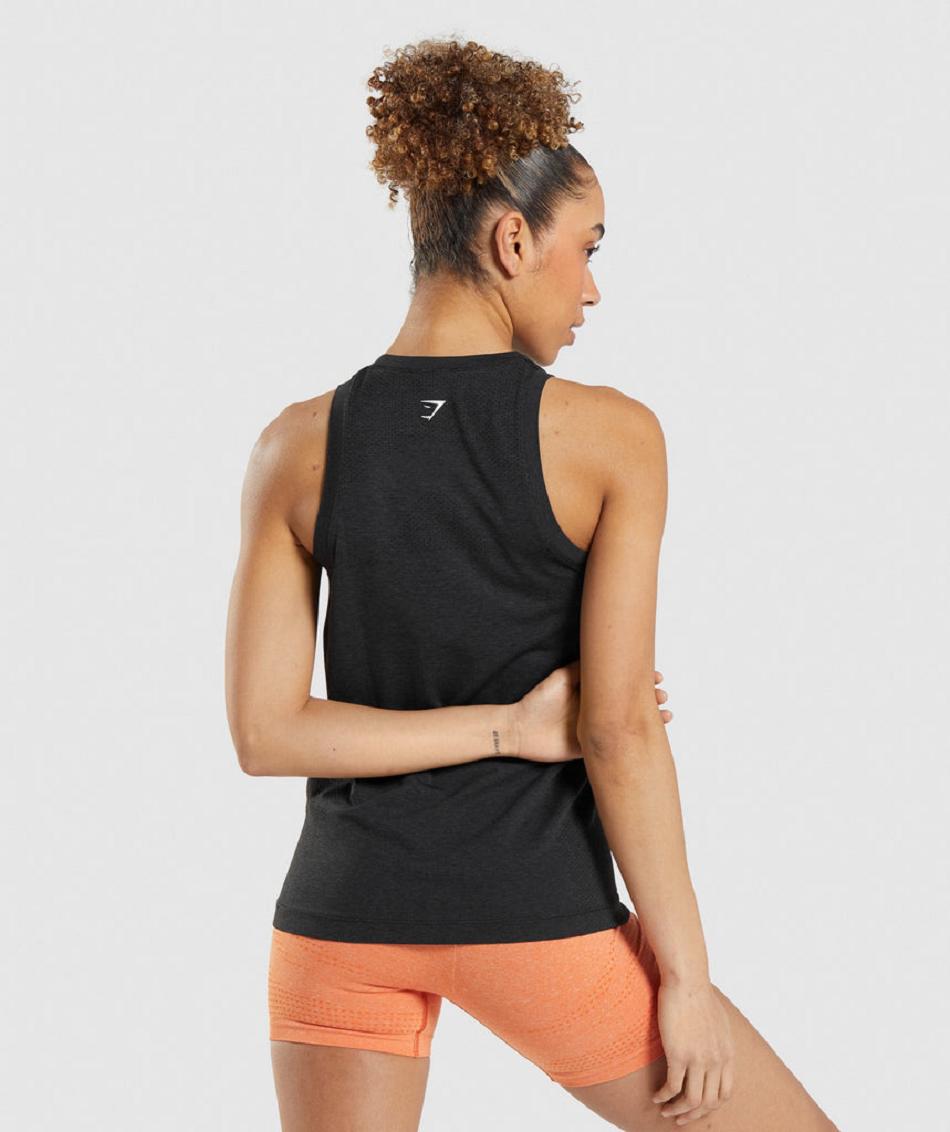 Tank Top Gymshark Vital Seamless 2.0 Light Mujer Negros | MX_3986XYU