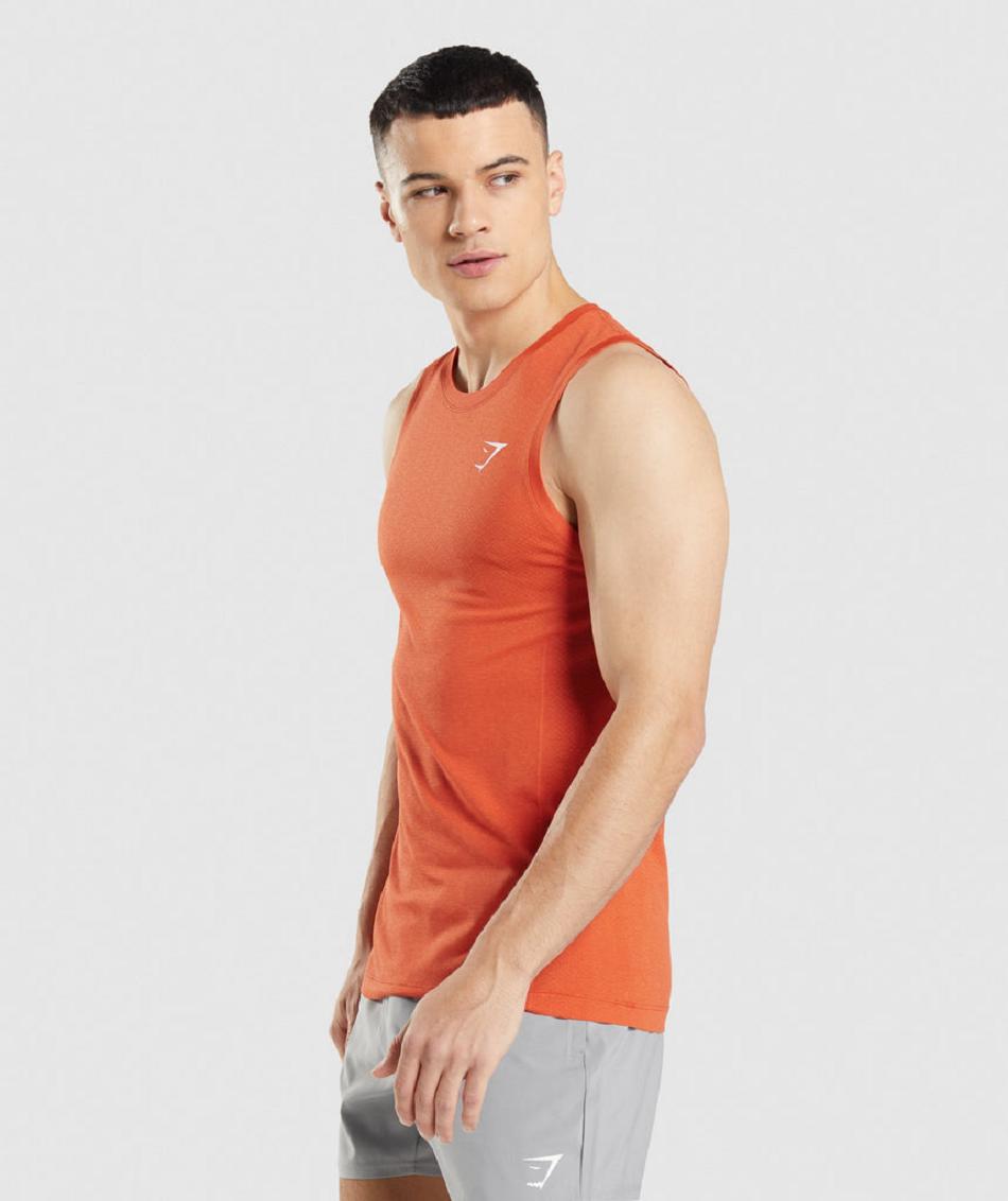 Tank Top Gymshark Vital Seamless Light Hombre Naranjas | MX_3031ZUT